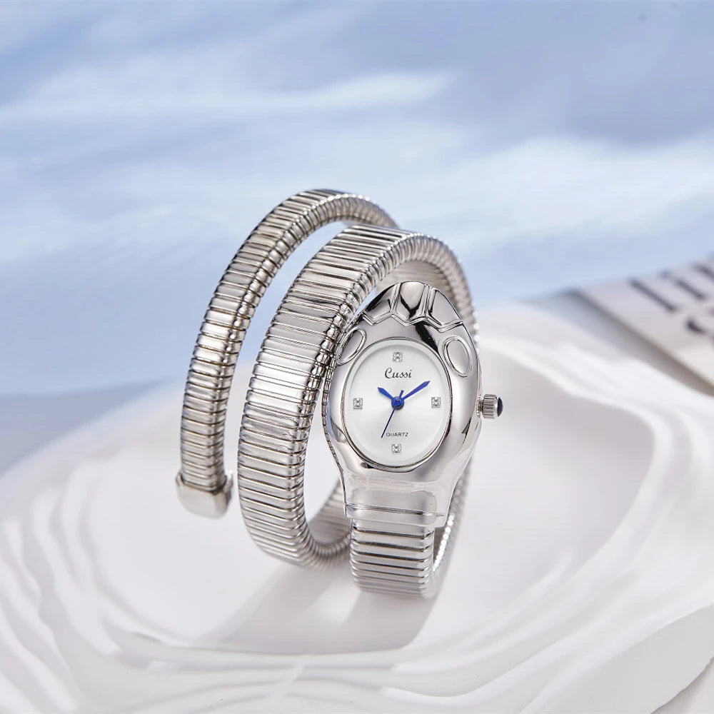 snake quartz watch