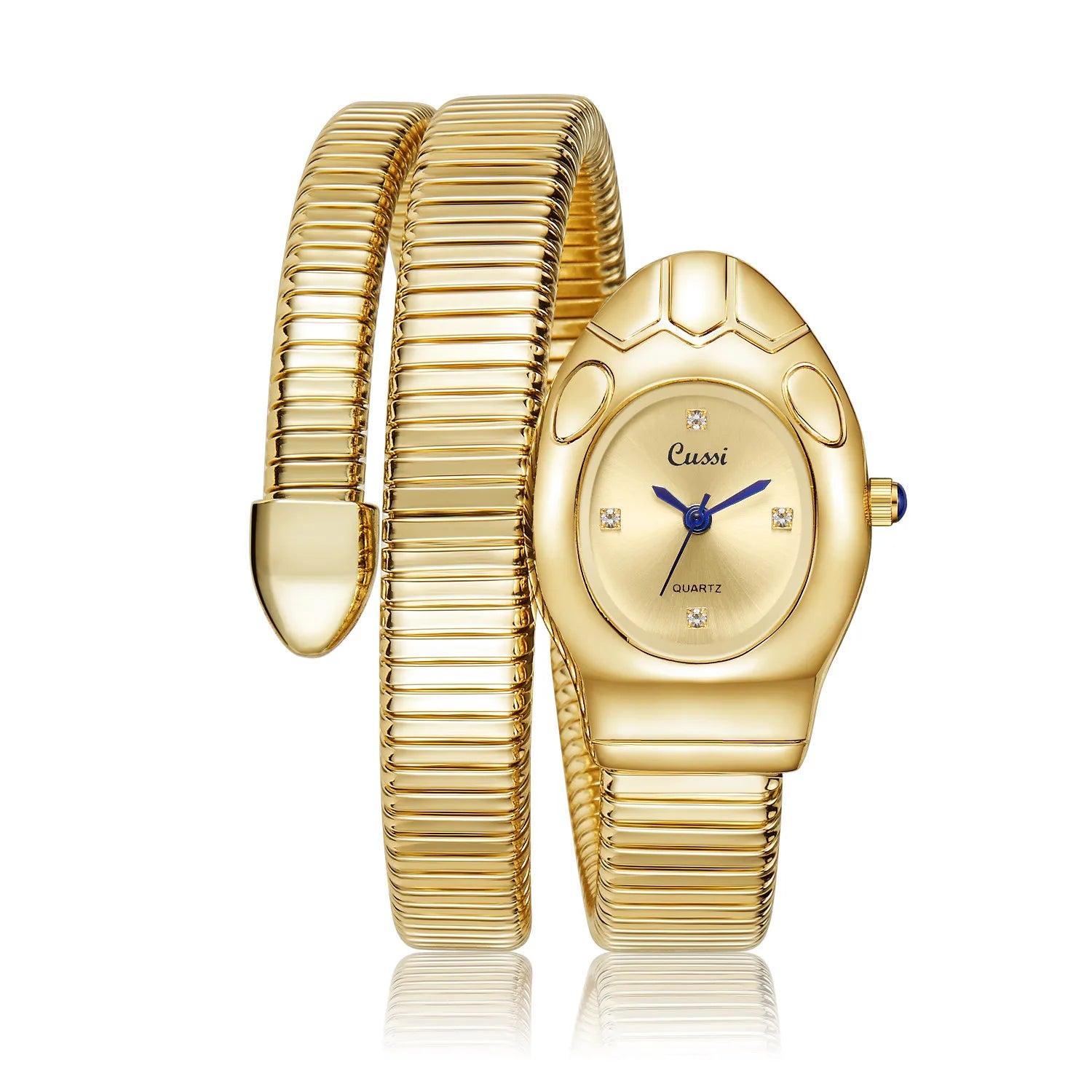 snake quartz watch