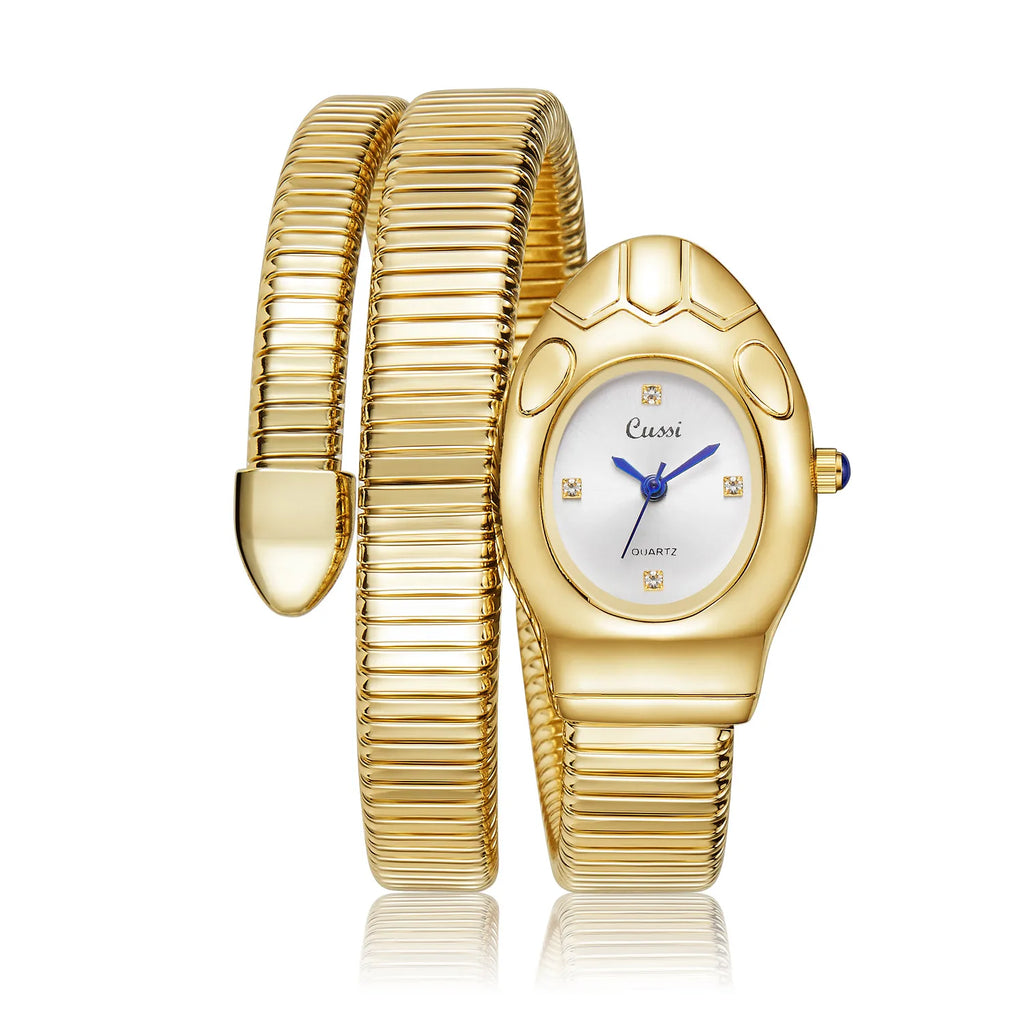 snake quartz watch