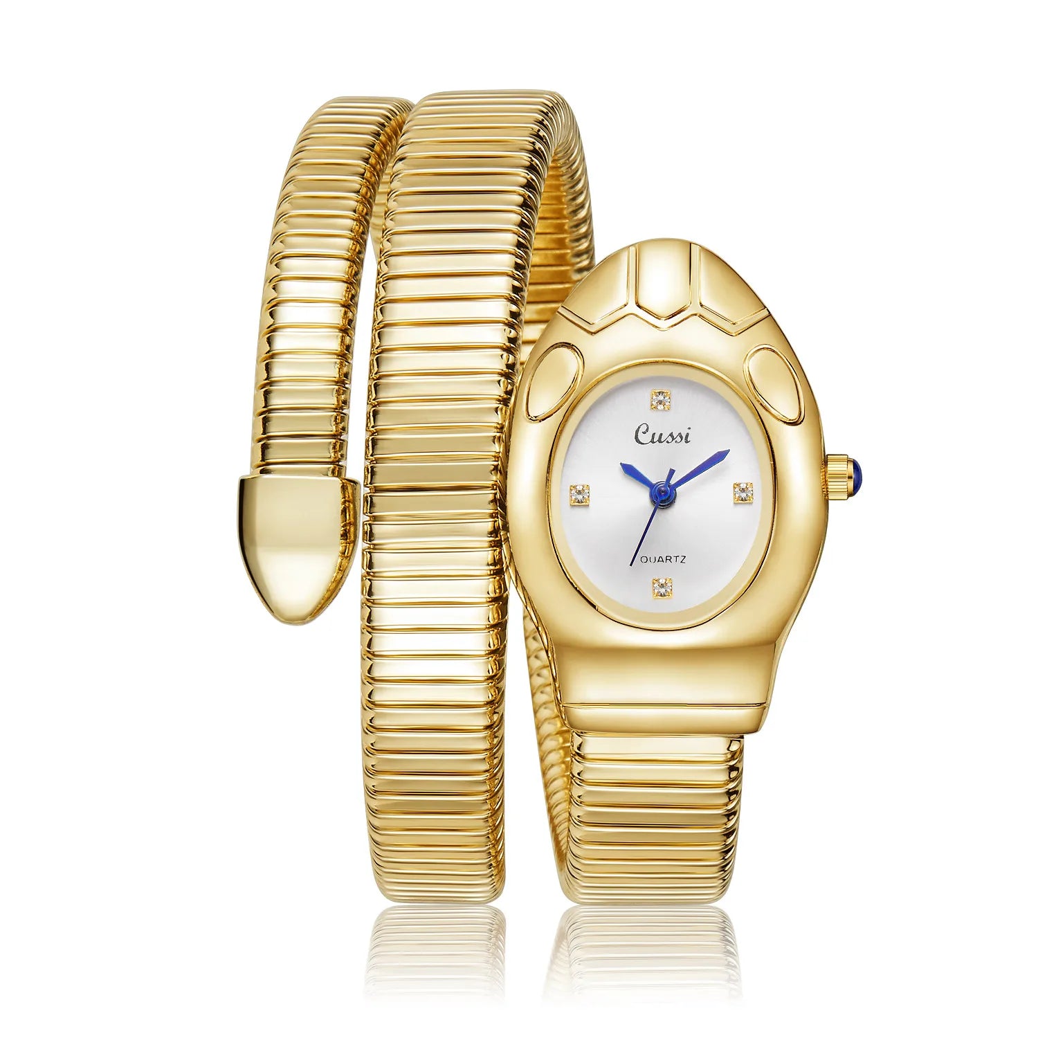 snake quartz watch