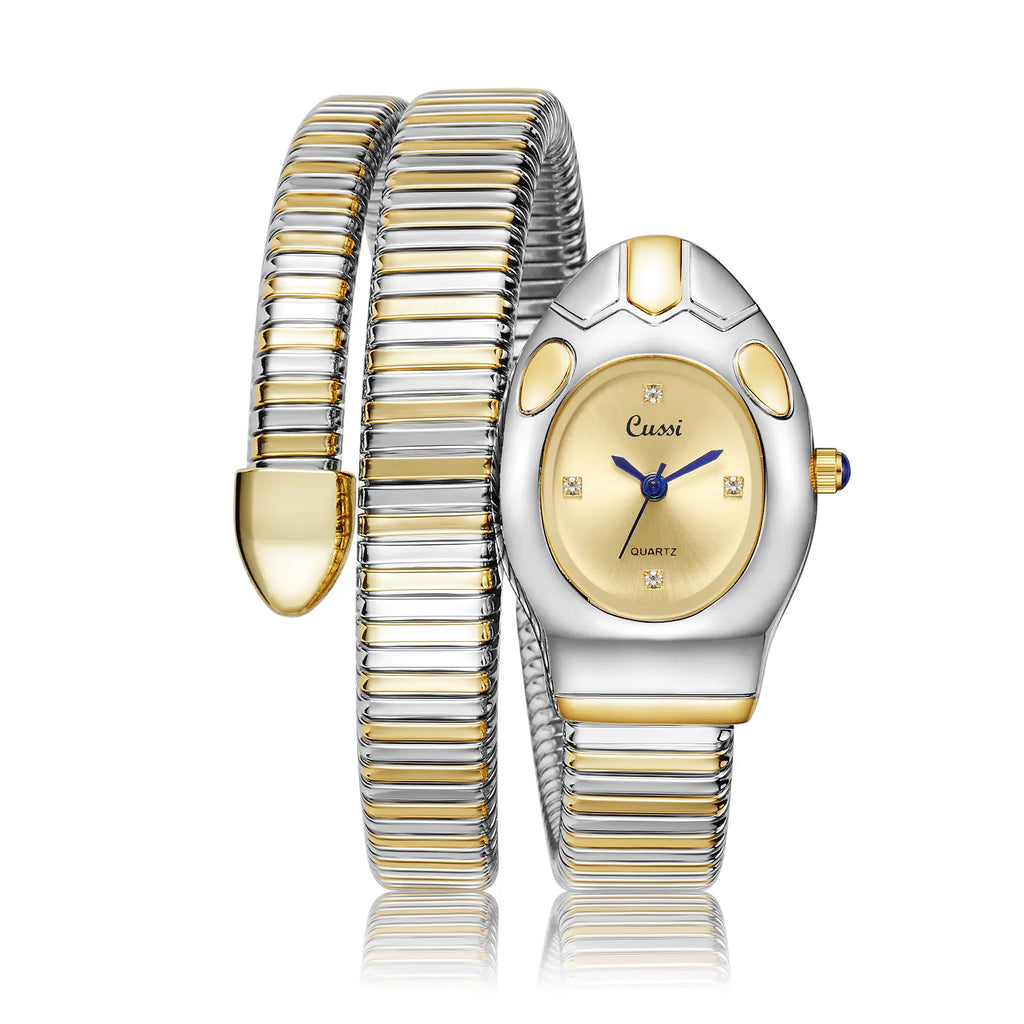snake quartz watch
