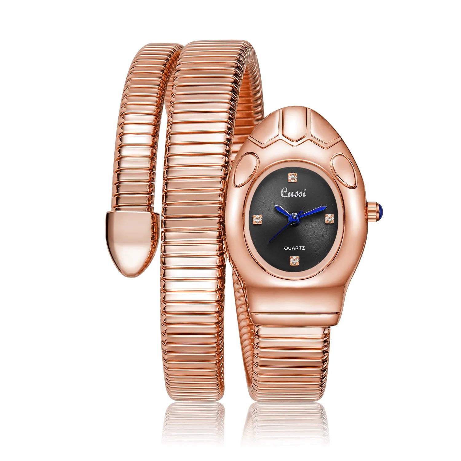 snake quartz watch